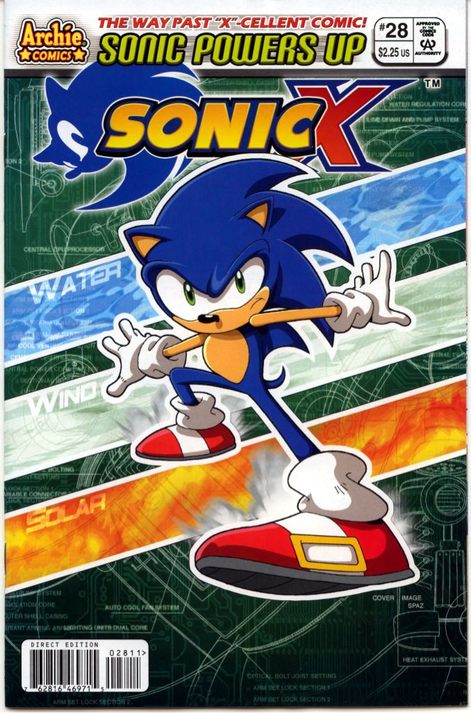 Sonic X  (28) comic book collectible [Barcode 762718462715] - Main Image 1