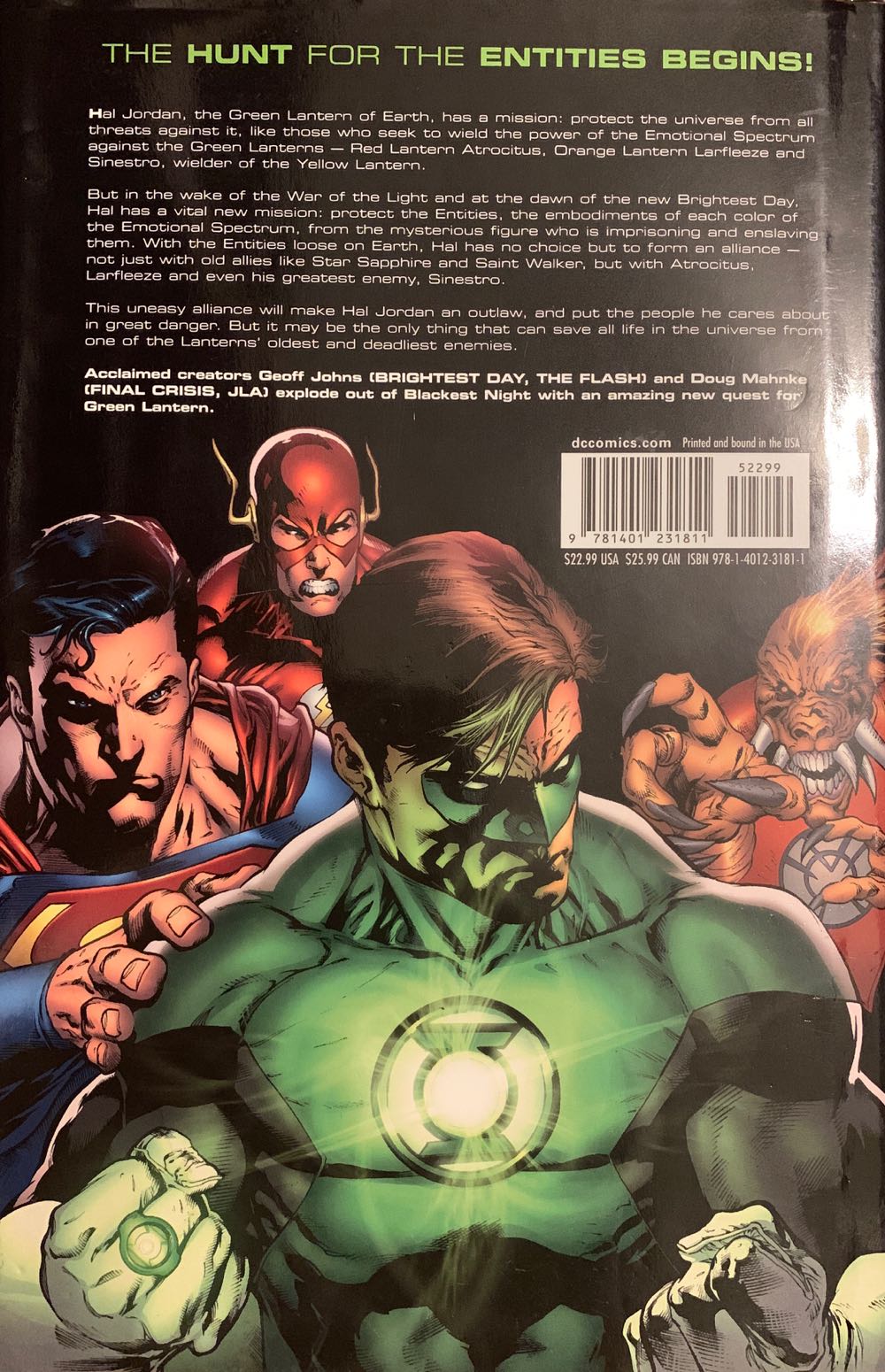 Green Lantern: Brightest Day  (10) comic book collectible [Barcode 9781401231811] - Main Image 2