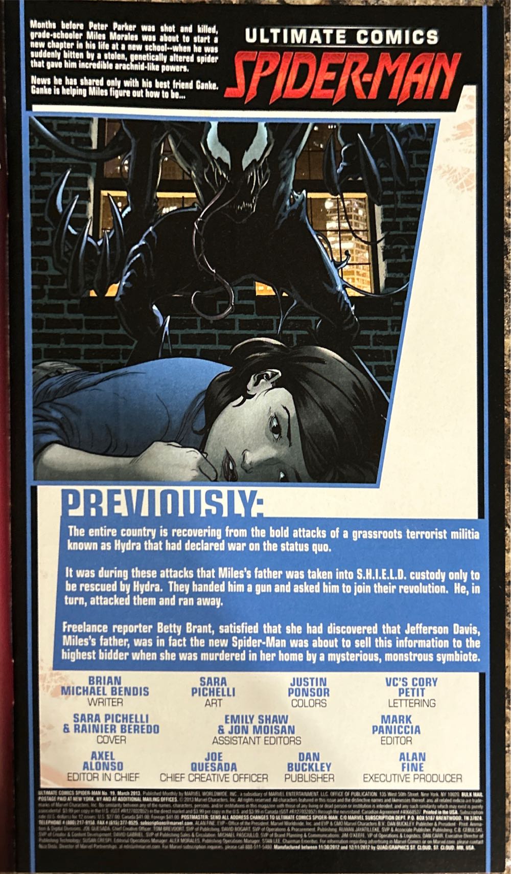 Ultimate Spider-Man (Vol.3) - Marvel Comics (19 - Mar 2013) comic book collectible [Barcode 75960607612301911] - Main Image 3