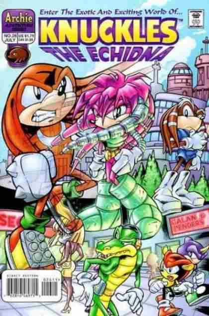 Knuckles The Echidna - Archie Adventure Series (26 - Jul 1999) comic book collectible [Barcode 762718462715] - Main Image 1