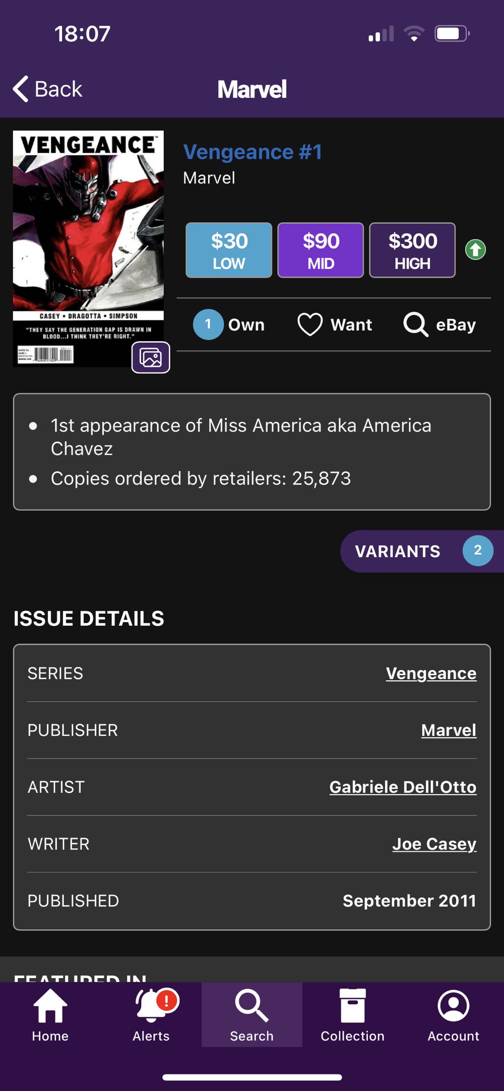 Vengeance - Marvel Comics (1 - Sep 2011) comic book collectible [Barcode 759606076291] - Main Image 2