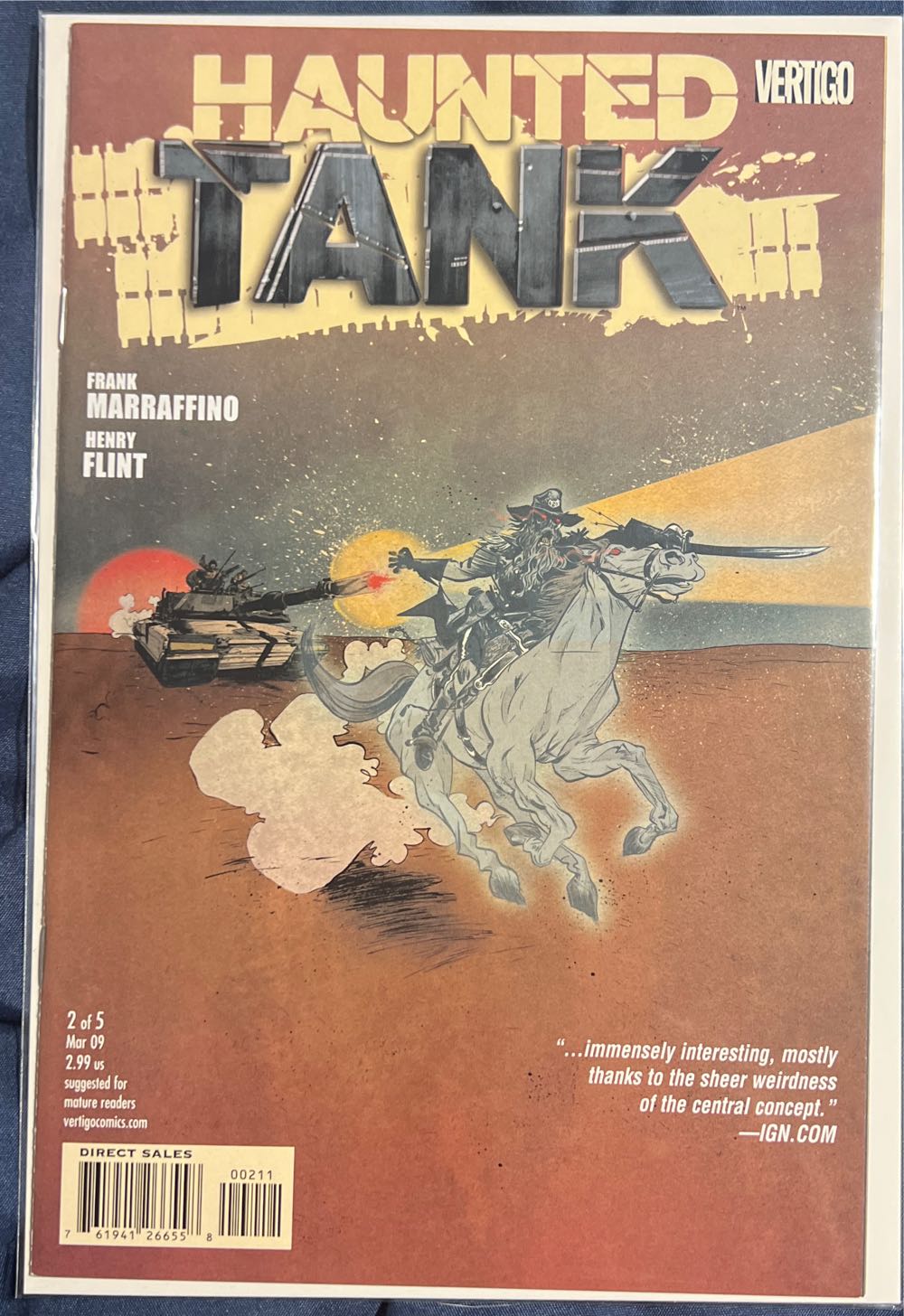 Haunted Tank - Vertigo (2 - Mar 2009) comic book collectible [Barcode 761941266558] - Main Image 2