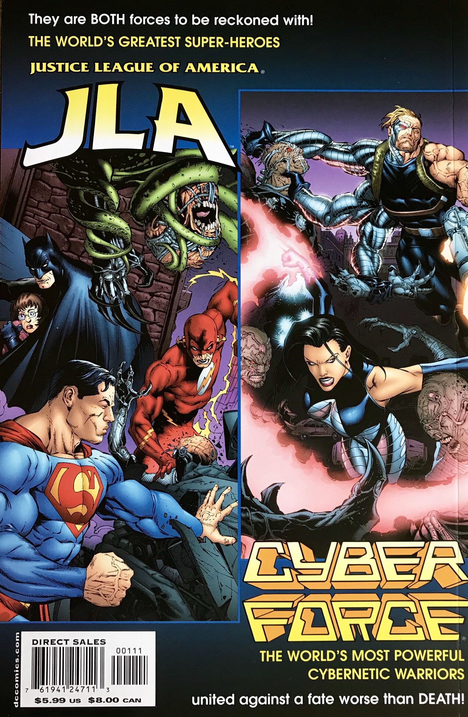 JLA/Cyberforce (One-Shot) - DC/Top Cow (1 - Sep 2005) comic book collectible [Barcode 11030881] - Main Image 2
