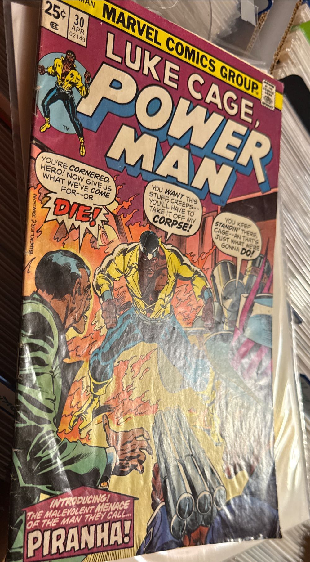 Luke Cage Power Man - Marvel Comics Group (30 - Apr 1976) comic book collectible [Barcode 071486021490] - Main Image 4