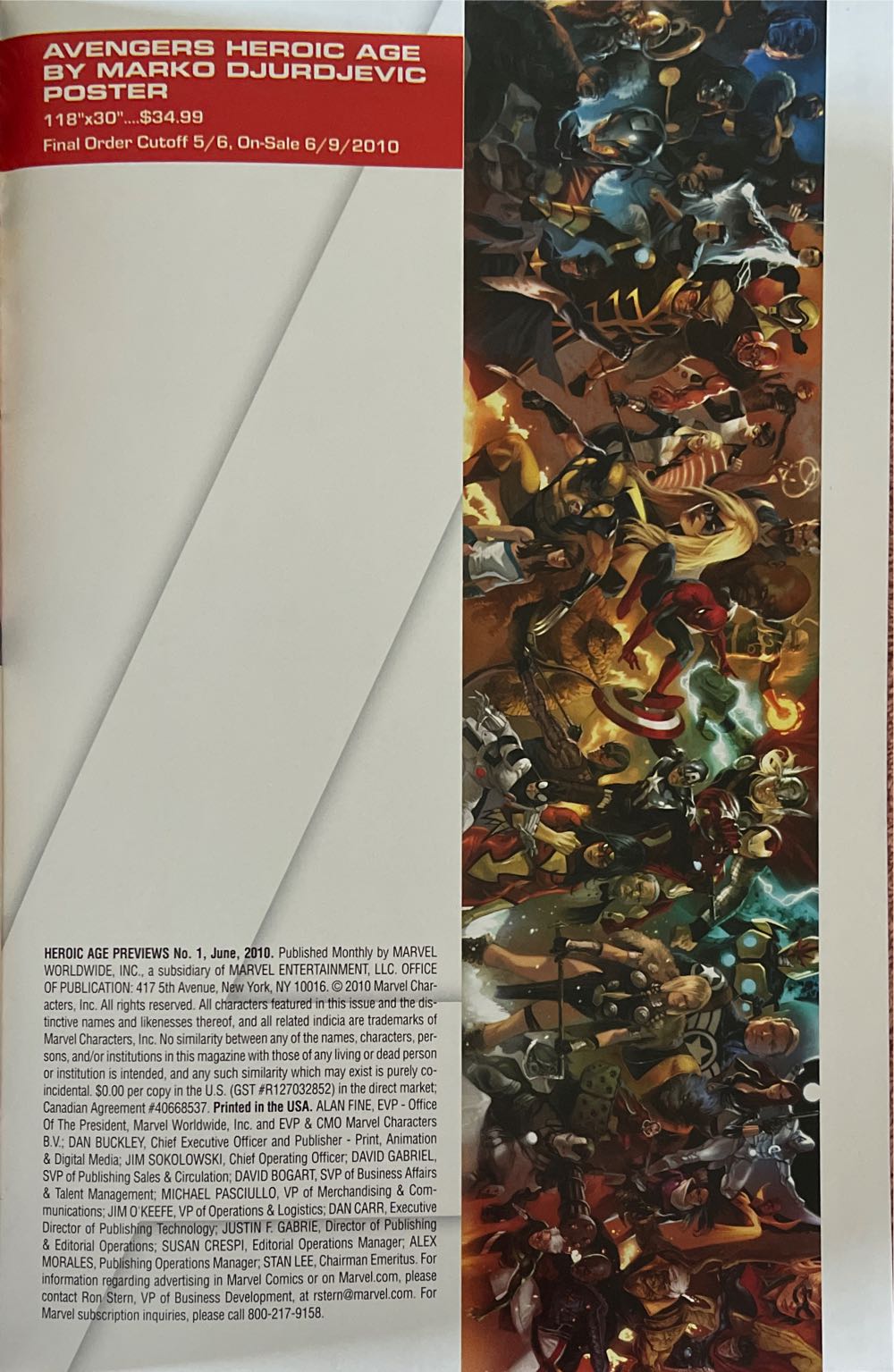 Marvel Previews: The Heroic Age  (1 - Jun 2010) comic book collectible [Barcode 75960606814201511] - Main Image 2