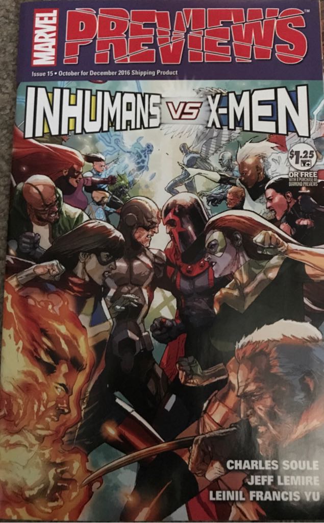 Marvel Previews - Marvel (15) comic book collectible [Barcode 148842008389301511] - Main Image 1