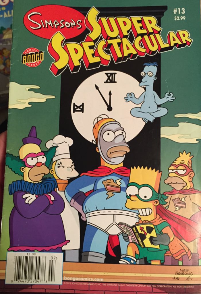 Simpsons: Super Spectacular  (13) comic book collectible [Barcode 074470270478] - Main Image 1