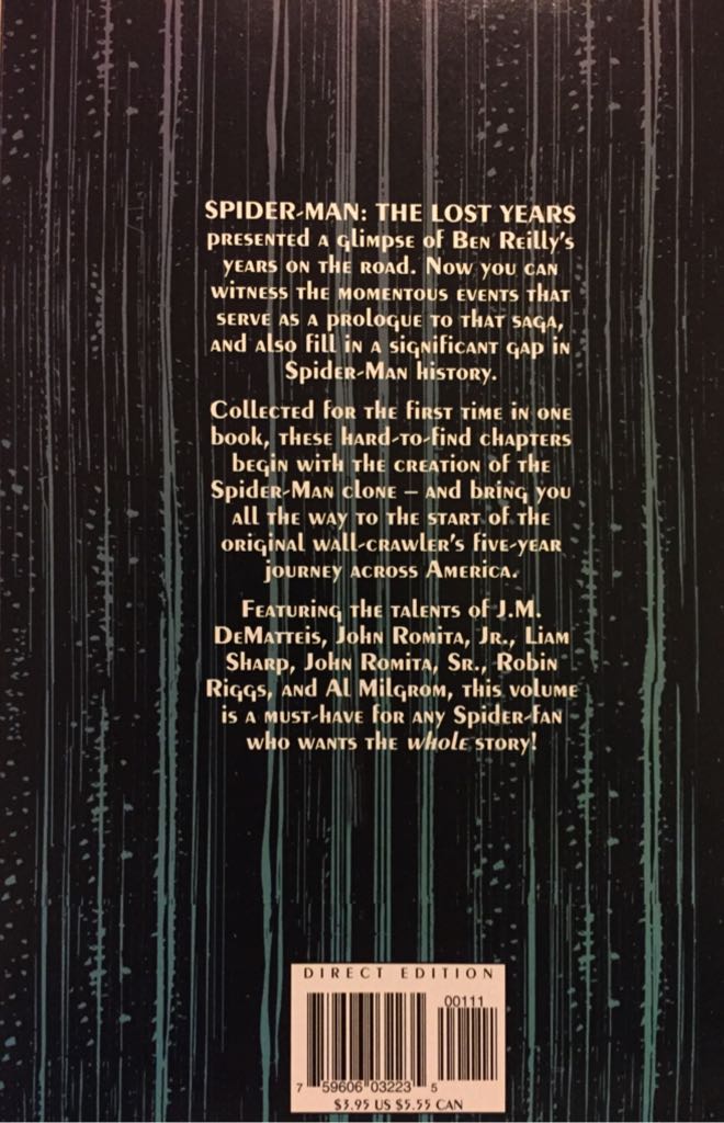 Spider-Man: Los Años Perdidos - Marvel Comics (0 - Jan 1996) comic book collectible [Barcode 759606032235] - Main Image 2