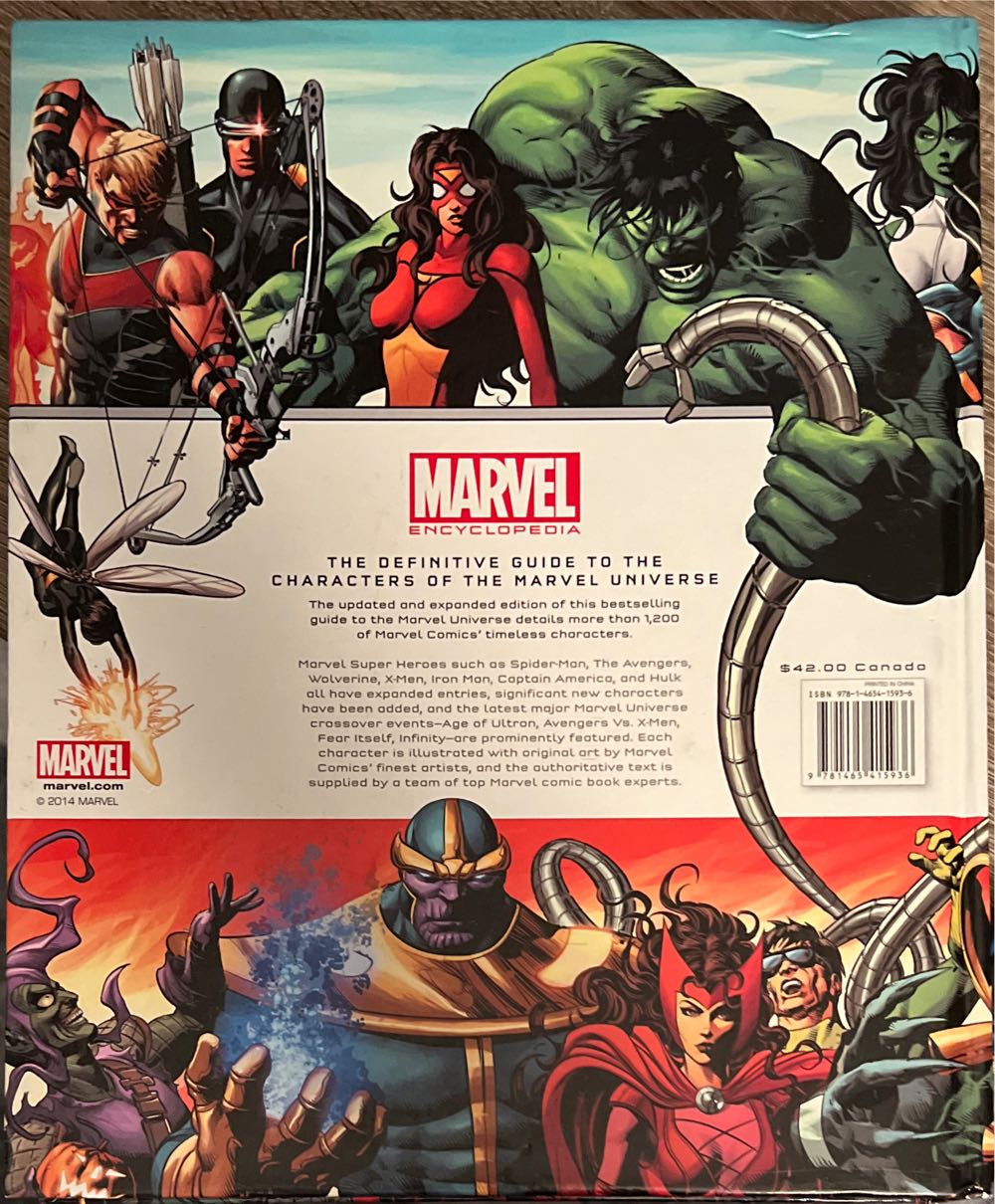 Marvel Encyclopedia  comic book collectible [Barcode 9781465415936] - Main Image 2