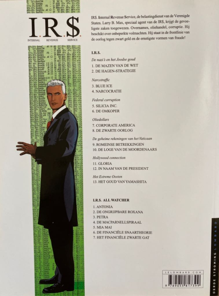 I.R.$. 13 Het Goud Van Yamashita - Le Lombard (13) comic book collectible [Barcode 9789055817399] - Main Image 2