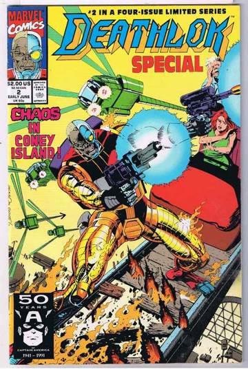 Deathlok - Marvel Comic Group (2 - Jun 1991) comic book collectible [Barcode 071486017684] - Main Image 1