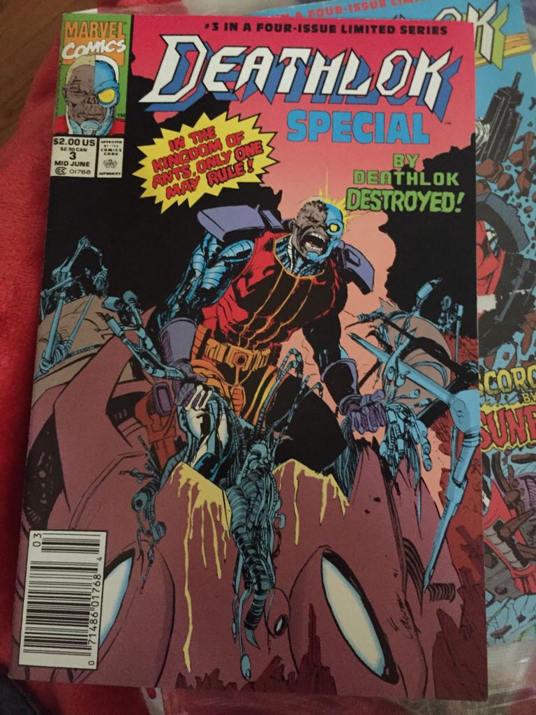 Deathlok Vol. 1 “By DeathLok Destroyed!” - Marvel Comic Group (3 - Jul 1991) comic book collectible [Barcode 071486017684] - Main Image 1