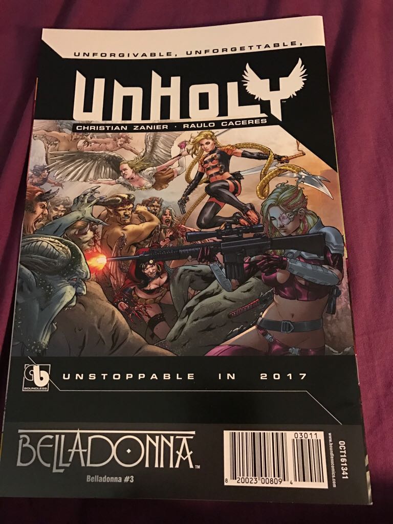 Belladonna - Boundless Comics (3) comic book collectible [Barcode 82002300809403011] - Main Image 2