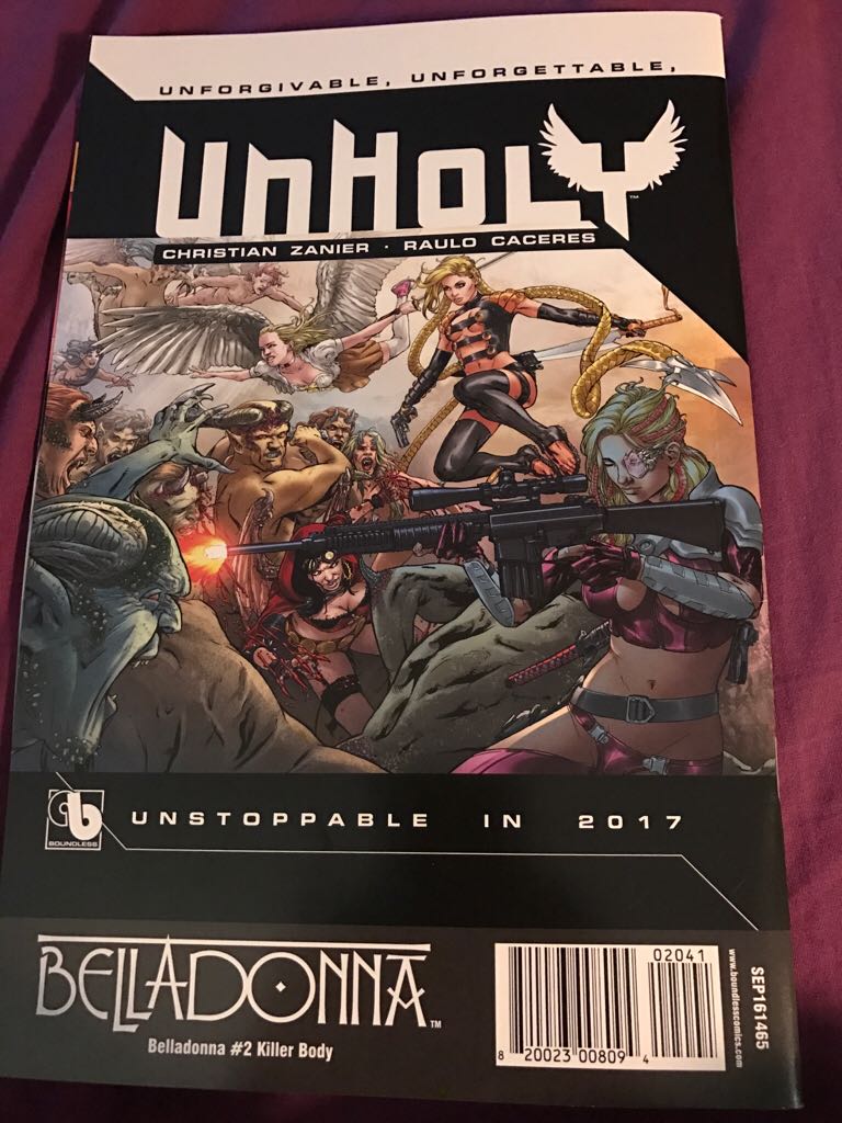 Belladonna - Boundless Comics (2) comic book collectible [Barcode 82002300809402041] - Main Image 2