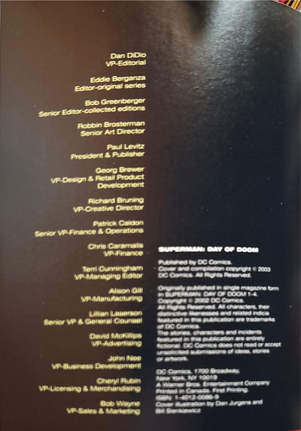 Superman Day Of Doom - DC Comics (1) comic book collectible [Barcode 761941239248] - Main Image 2