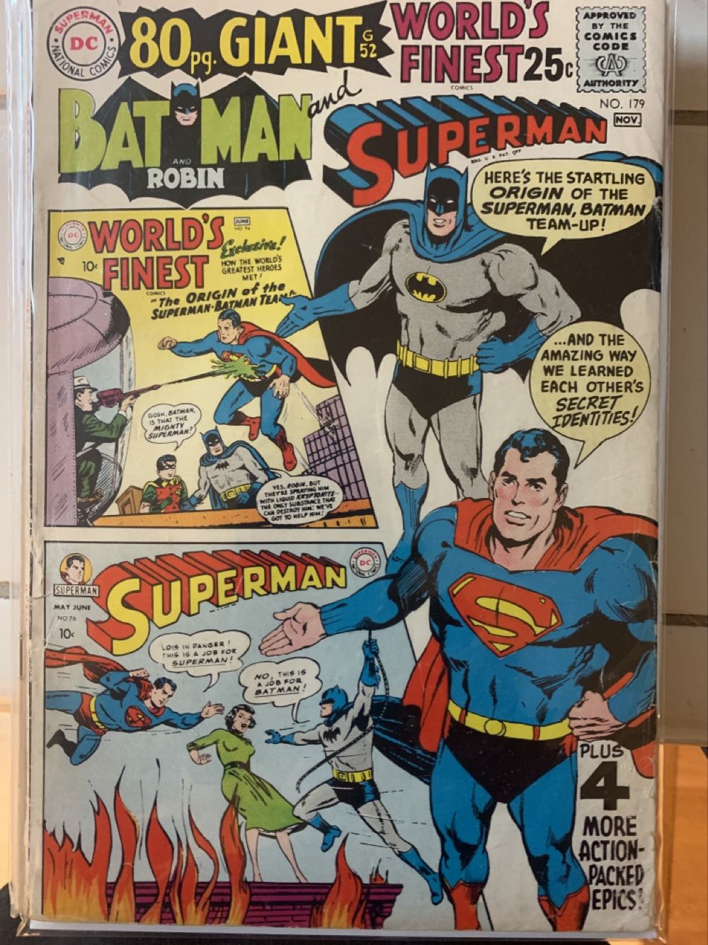 Worlds Finest Comics - DC Comics (179 - Nov 1968) comic book collectible [Barcode 070992309511] - Main Image 2