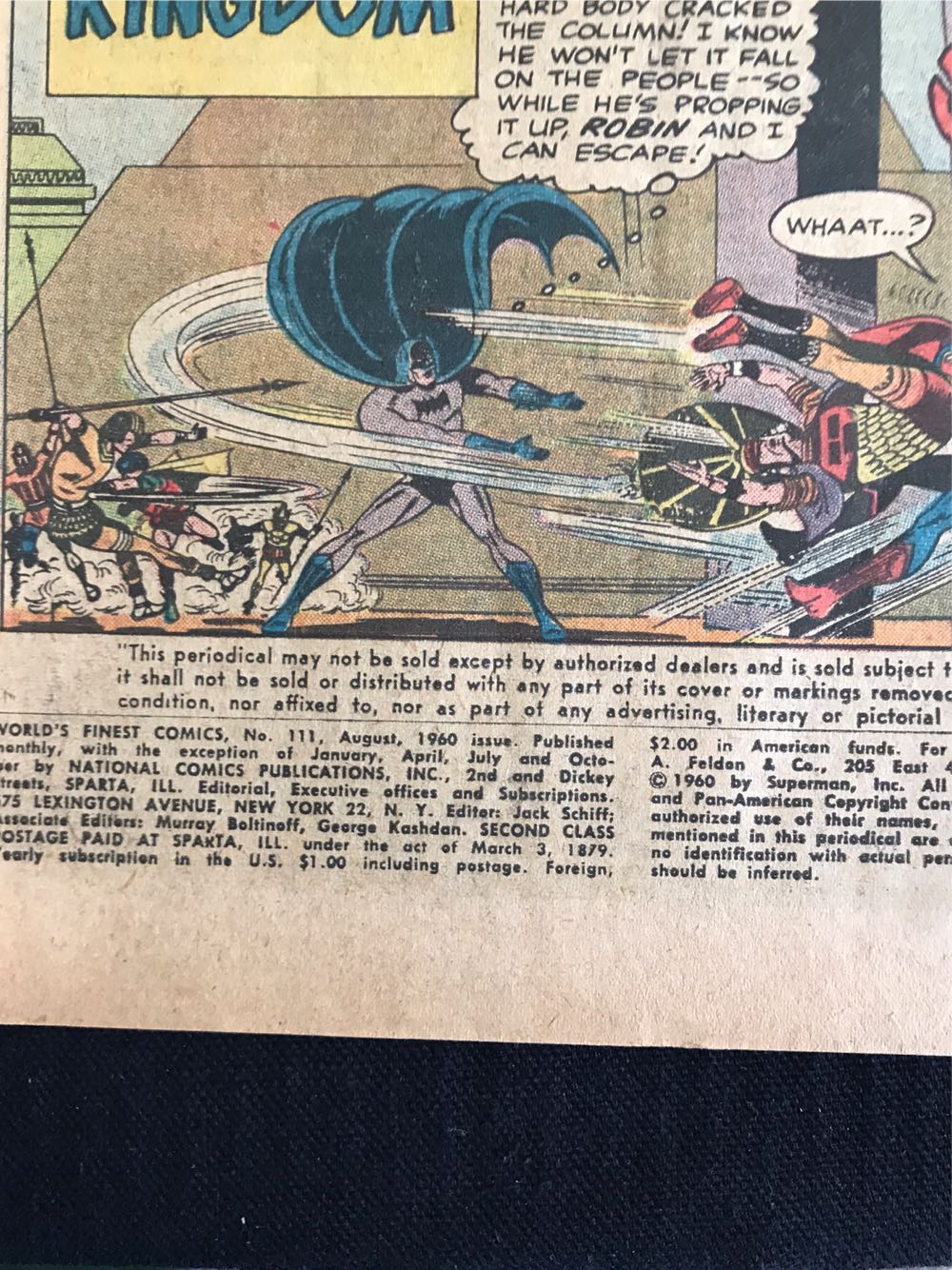 Worlds Finest Comics  (111) comic book collectible [Barcode 070989307308] - Main Image 2