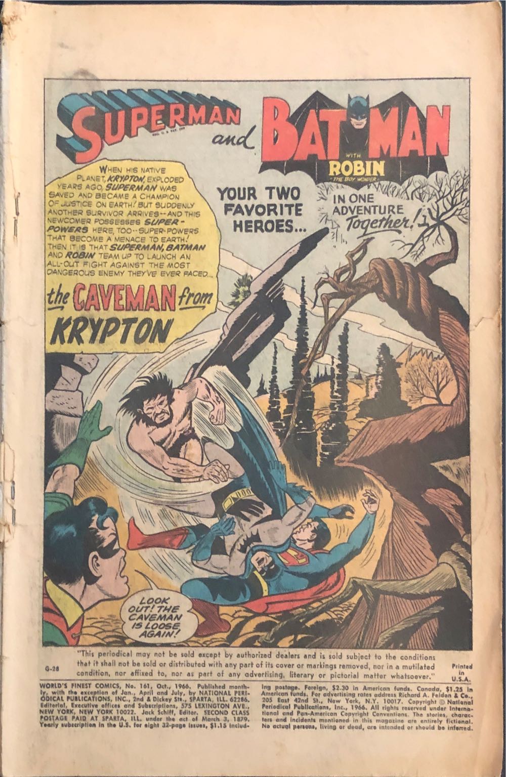 World’s Finest Comics - DC Comics (161 - Nov 1966) comic book collectible - Main Image 2