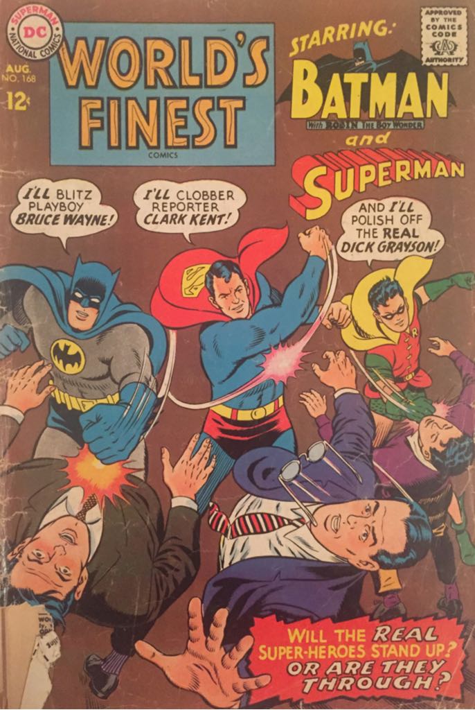 Worlds Finest Comics - DC / National Comics (168 - Aug 1967) comic book collectible - Main Image 2
