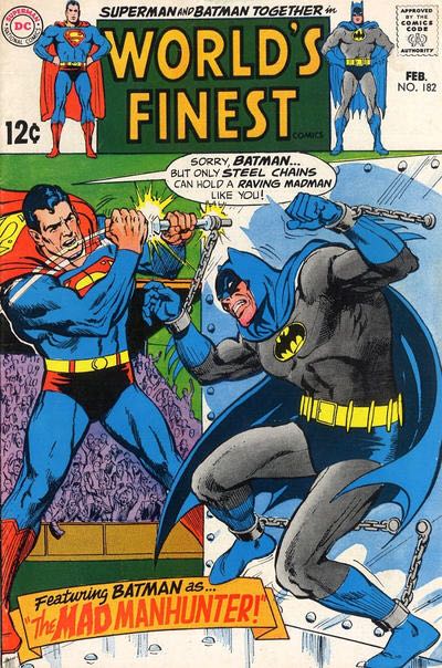 World’s Finest Comics #182 - DC Comics (182 - Feb 1969) comic book collectible [Barcode 070989307308] - Main Image 1
