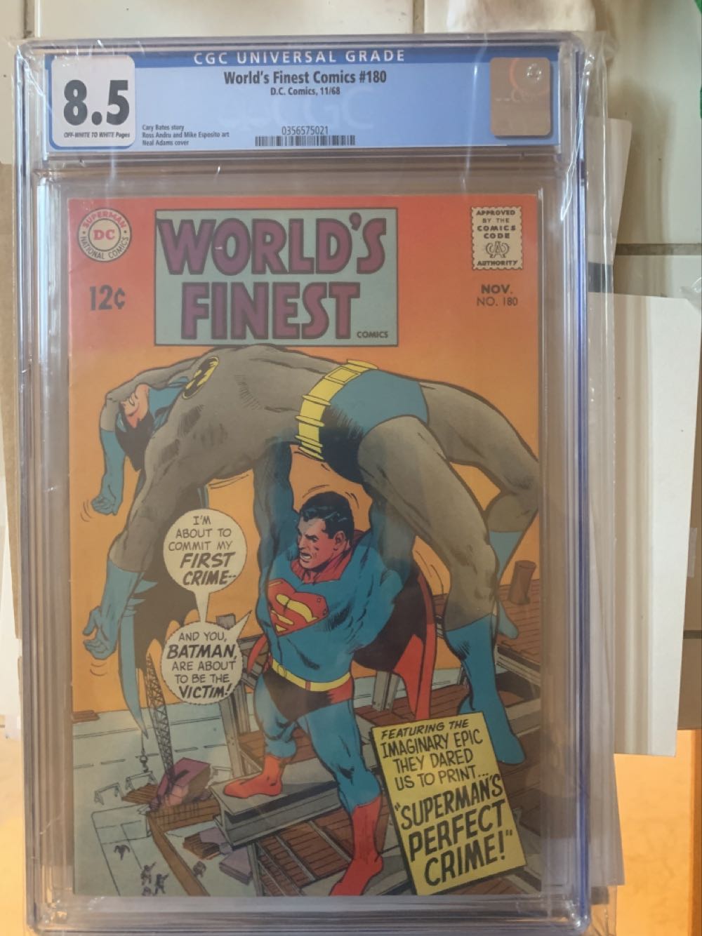 Worlds Finest Comics - DC Comics (180 - Nov 1968) comic book collectible [Barcode 070989307308] - Main Image 2