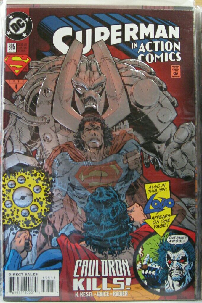 Superman Action Comics - DC Comics (695 - 01/1994) comic book collectible [Barcode 761941306377] - Main Image 2