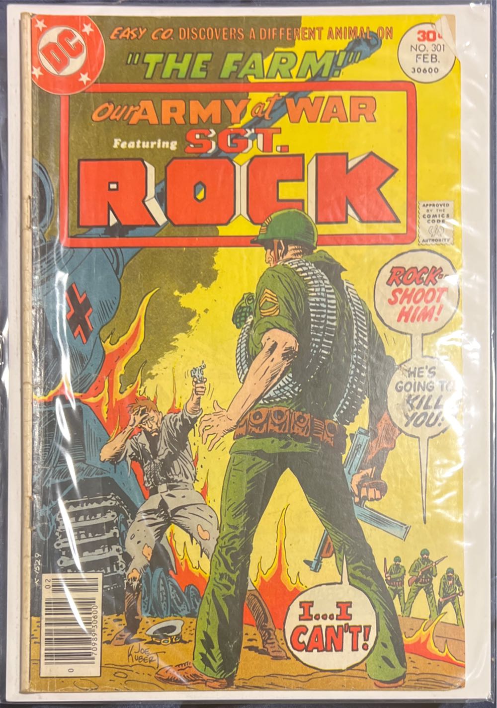 Our Army At War Featuring Sgt. Rock - National Periodical Publications Inc. (301 - Feb 1977) comic book collectible [Barcode 07098930600402] - Main Image 3