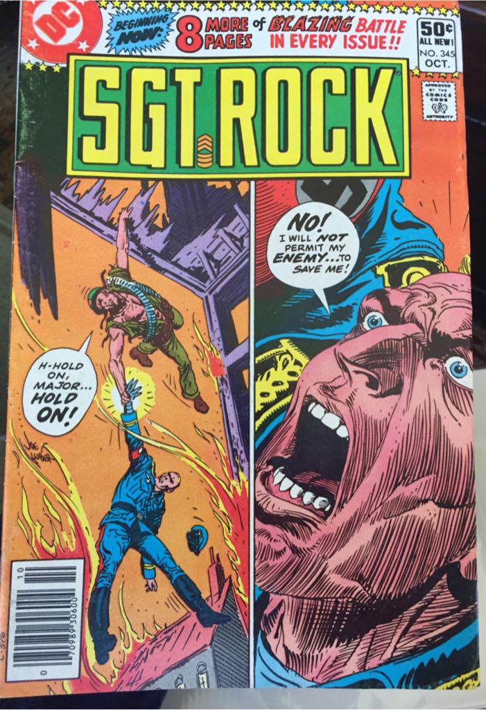 Sgt. Rock - DC Comics (345 - 10/1980) comic book collectible [Barcode 070989306004] - Main Image 1