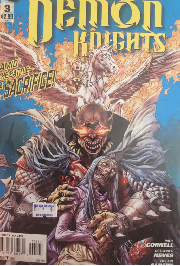 Demon Knights - DC Comics (3 - Jan-12) comic book collectible [Barcode 76194130521900311] - Main Image 1