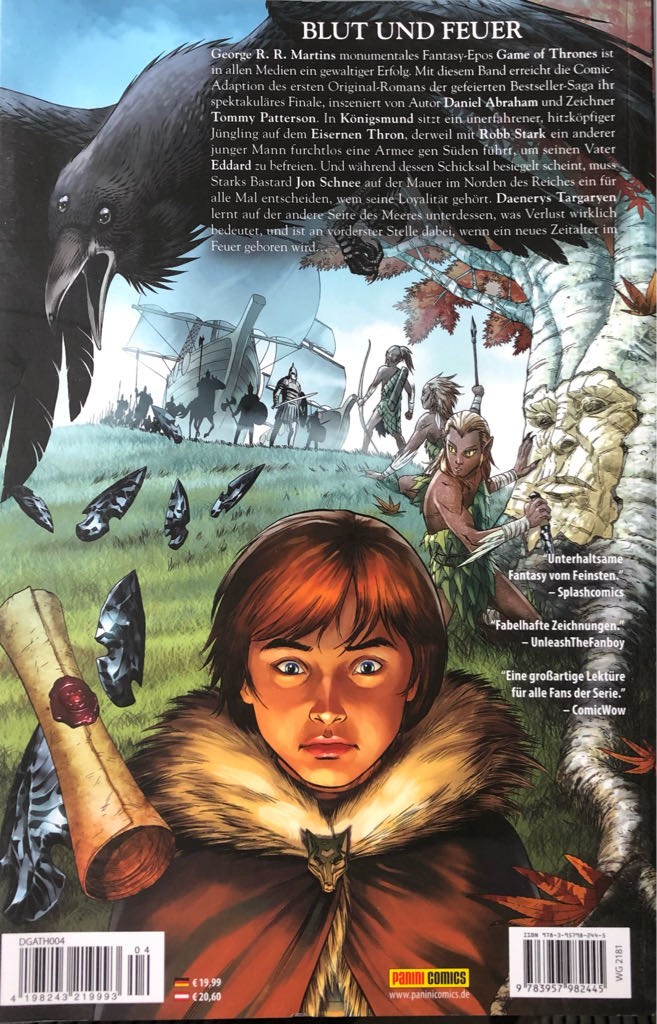 Game Of Thrones, A - Panini Comics (21) comic book collectible [Barcode 725130183996] - Main Image 2