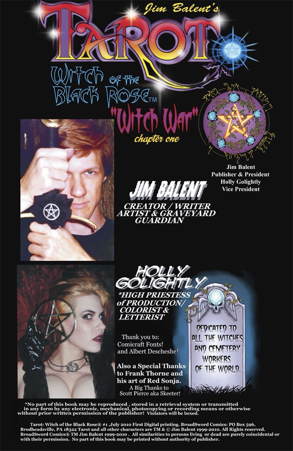 Tarot: Witch Of The Black Rose - BroadSword Comics (2 - May 2000) comic book collectible - Main Image 3