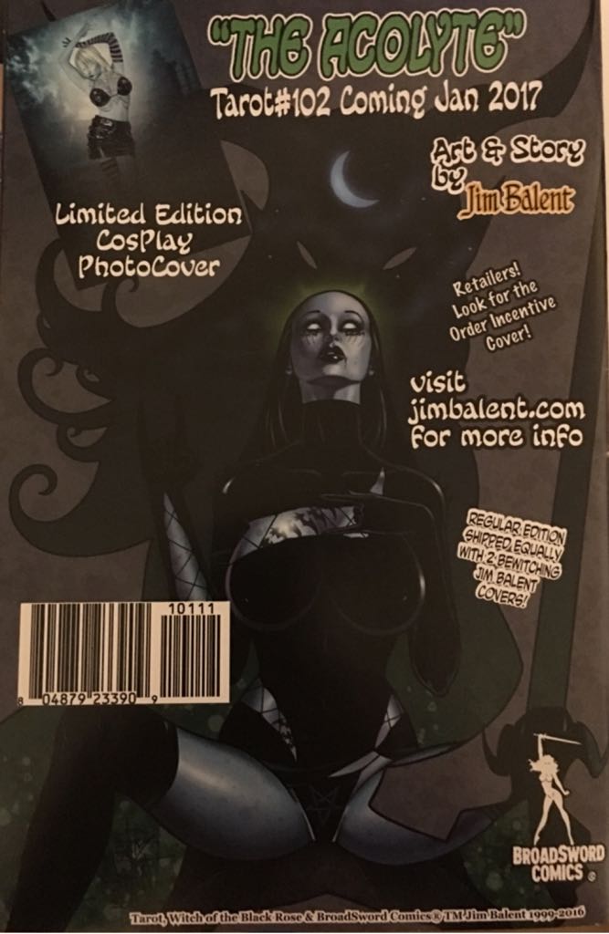 Tarot: Witch Of The Black Rose - BroadSword Comics (101) comic book collectible [Barcode 804879233909] - Main Image 2