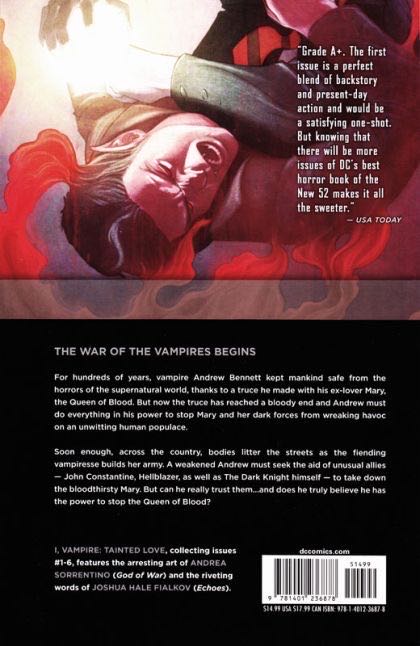 I, Vampire #1: Tainted Love - DC Comics (1 - Nov 2011) comic book collectible [Barcode 9781401236878] - Main Image 2