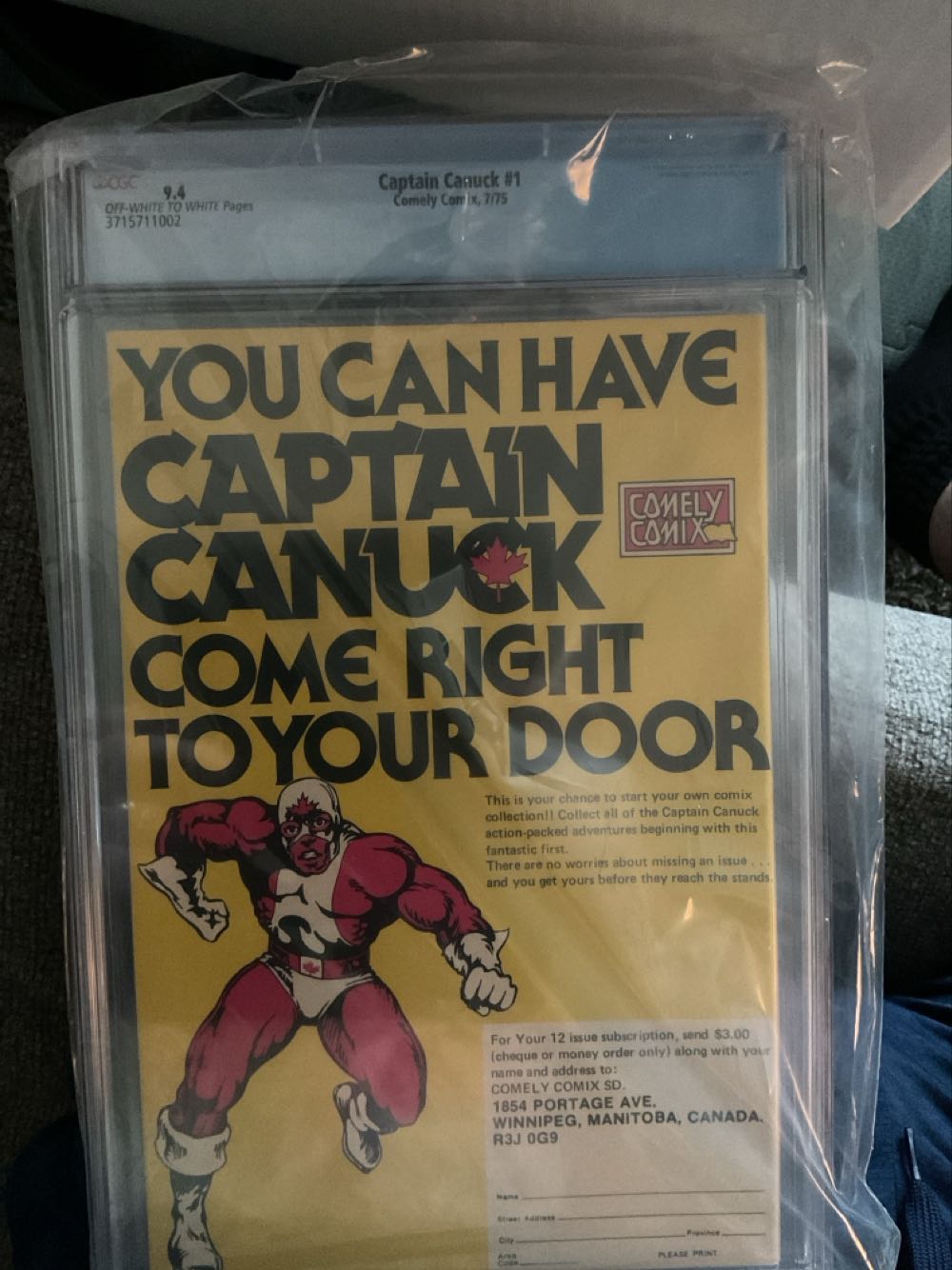 Captain Canuck - Comely Comix (1 - Jul 1975) comic book collectible [Barcode 061613710014] - Main Image 2