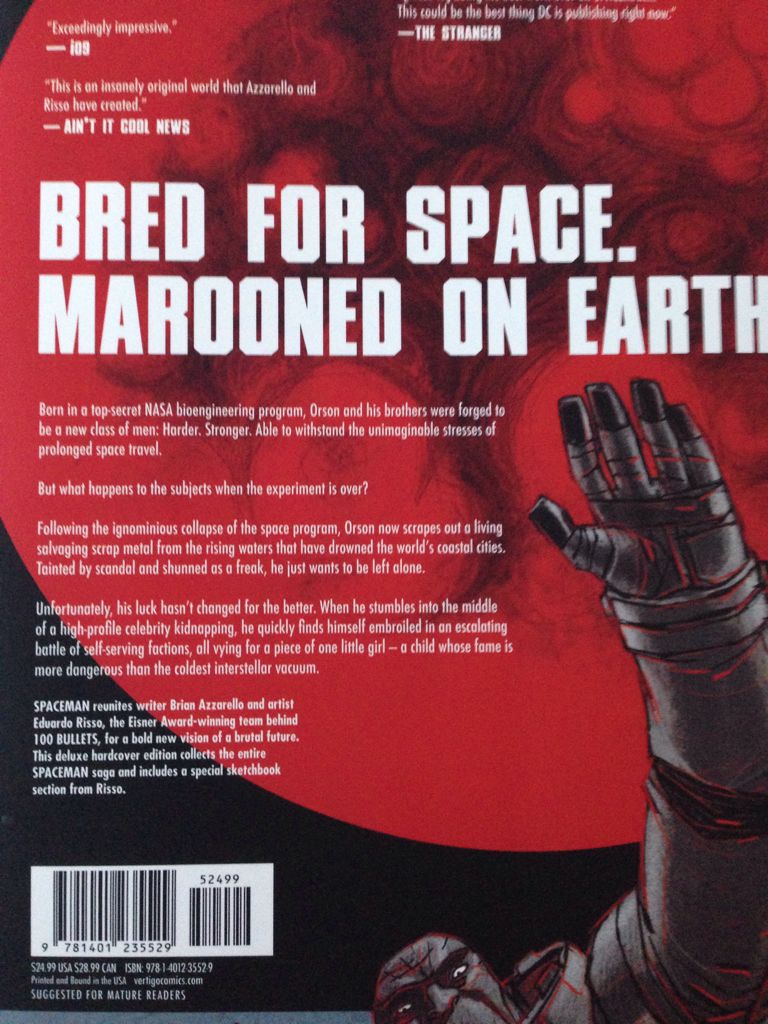 Spaceman - DC Vertigo (1) comic book collectible [Barcode 9781401235529] - Main Image 2