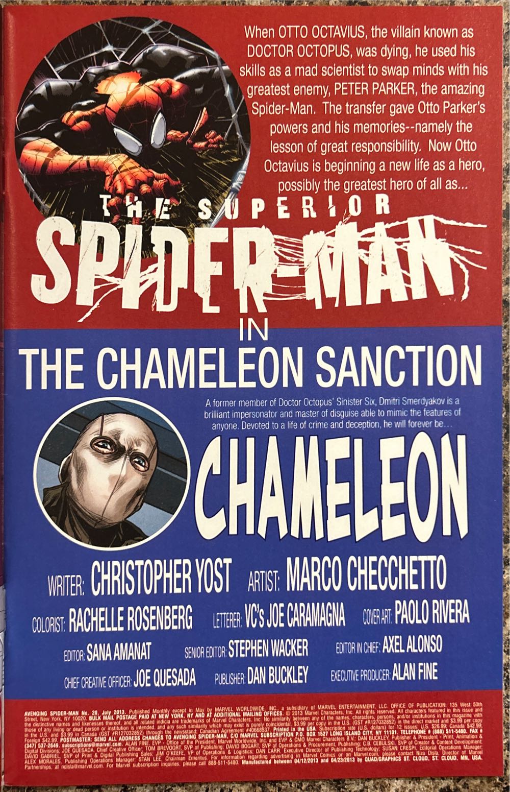 Avenging Spider-Man 20 - Marvel Comcs (20 - Jul 2013) comic book collectible [Barcode 75960607643702011] - Main Image 3