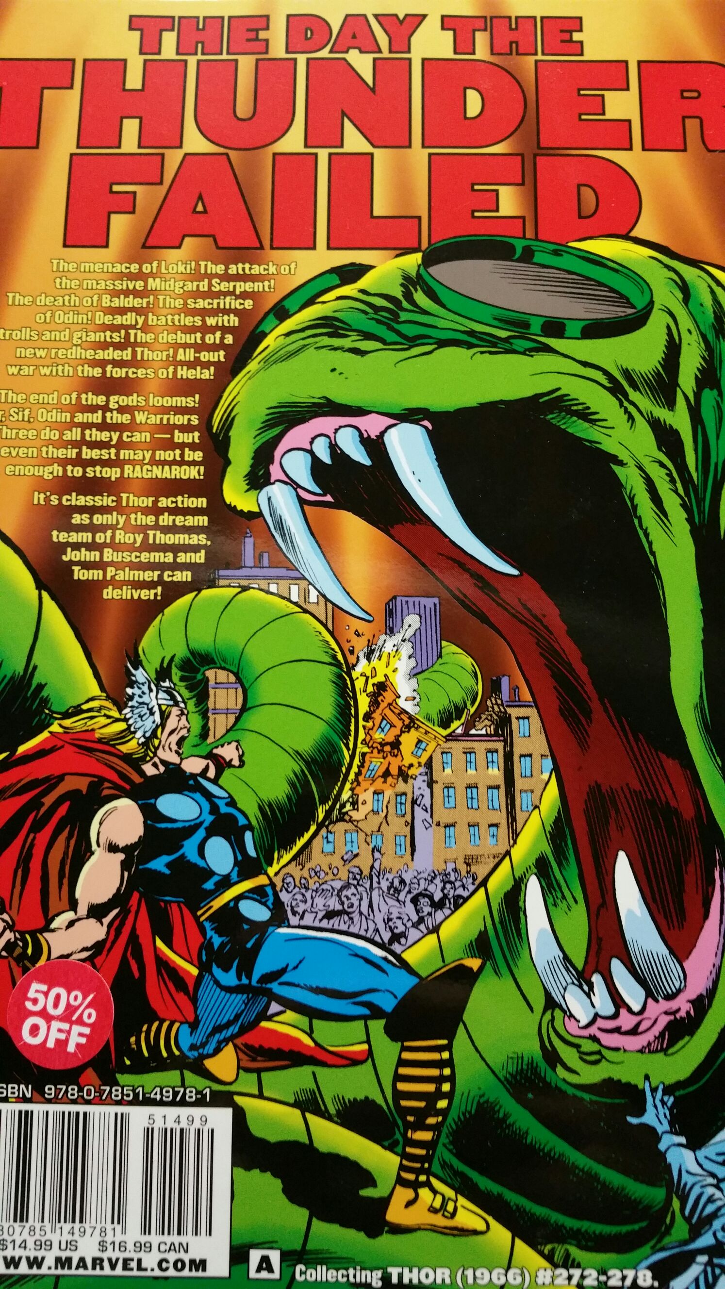 Thor Raganok  (Jan 2011) comic book collectible [Barcode 9780785149781] - Main Image 2