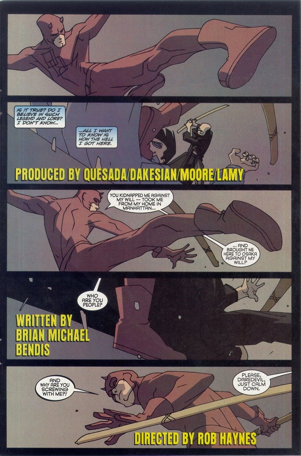 Daredevil: Ninja - Marvel Comics (2 - Jan 2001) comic book collectible [Barcode 75960605046800211] - Main Image 3
