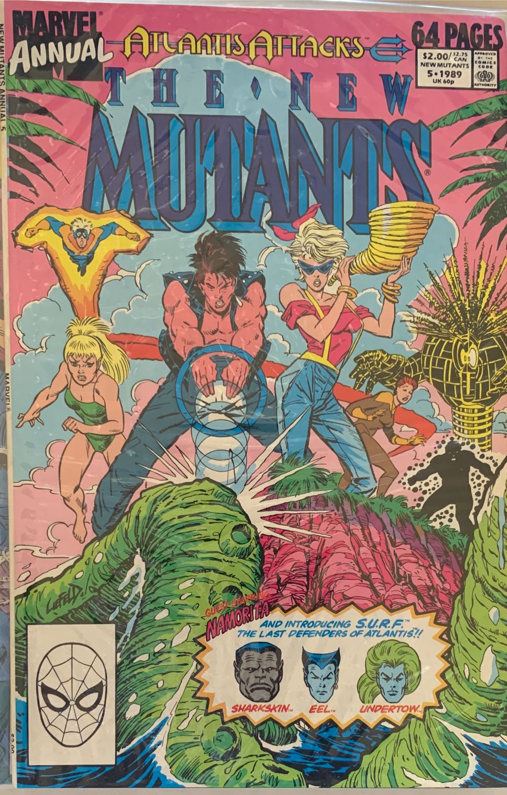 New Mutants Annual, The  (5 - Oct 1989) comic book collectible [Barcode 071486028260] - Main Image 2