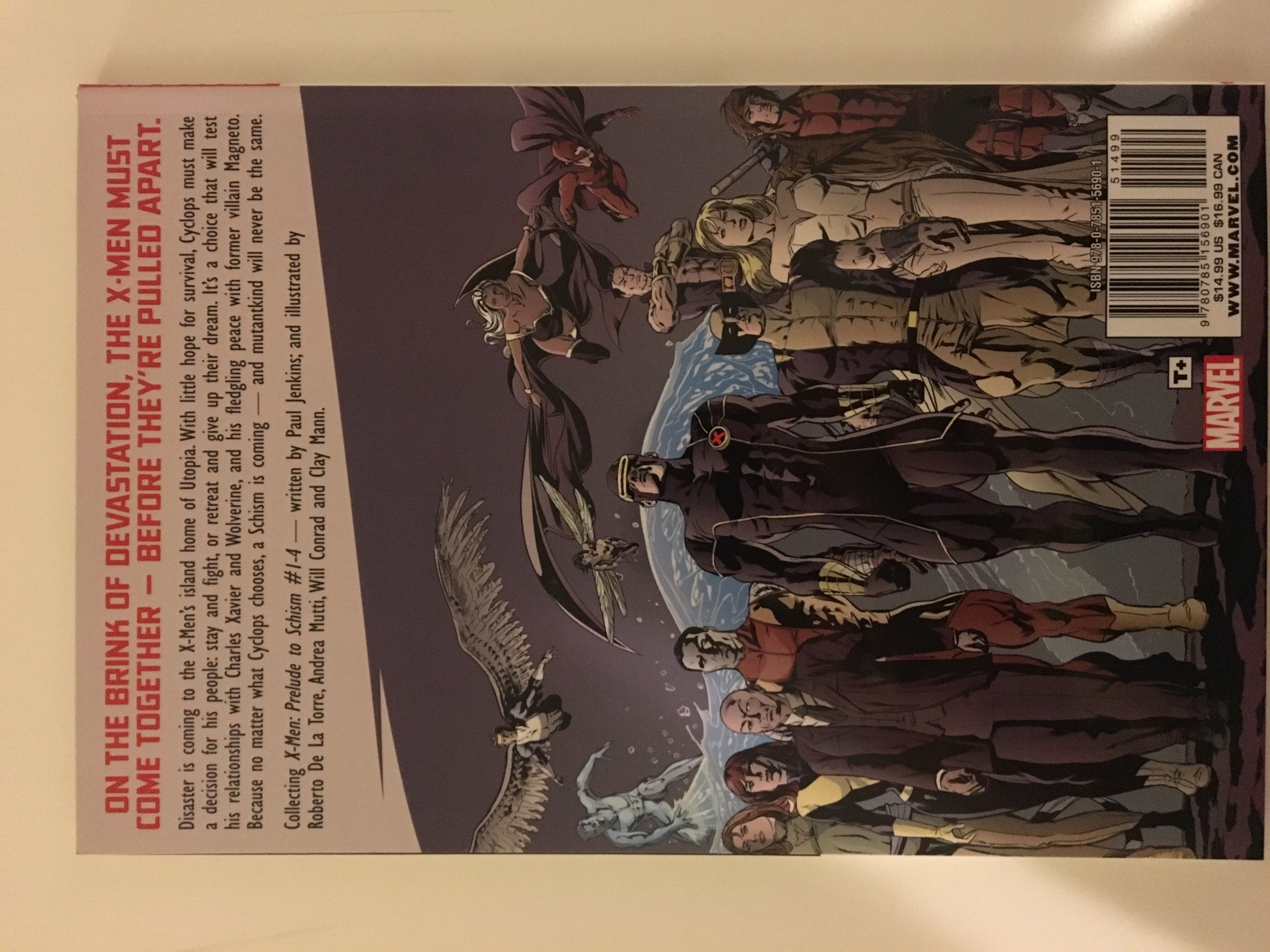 X-Men: Prelude To Schism - Marvel Comics (1) comic book collectible [Barcode 9780785156901] - Main Image 2