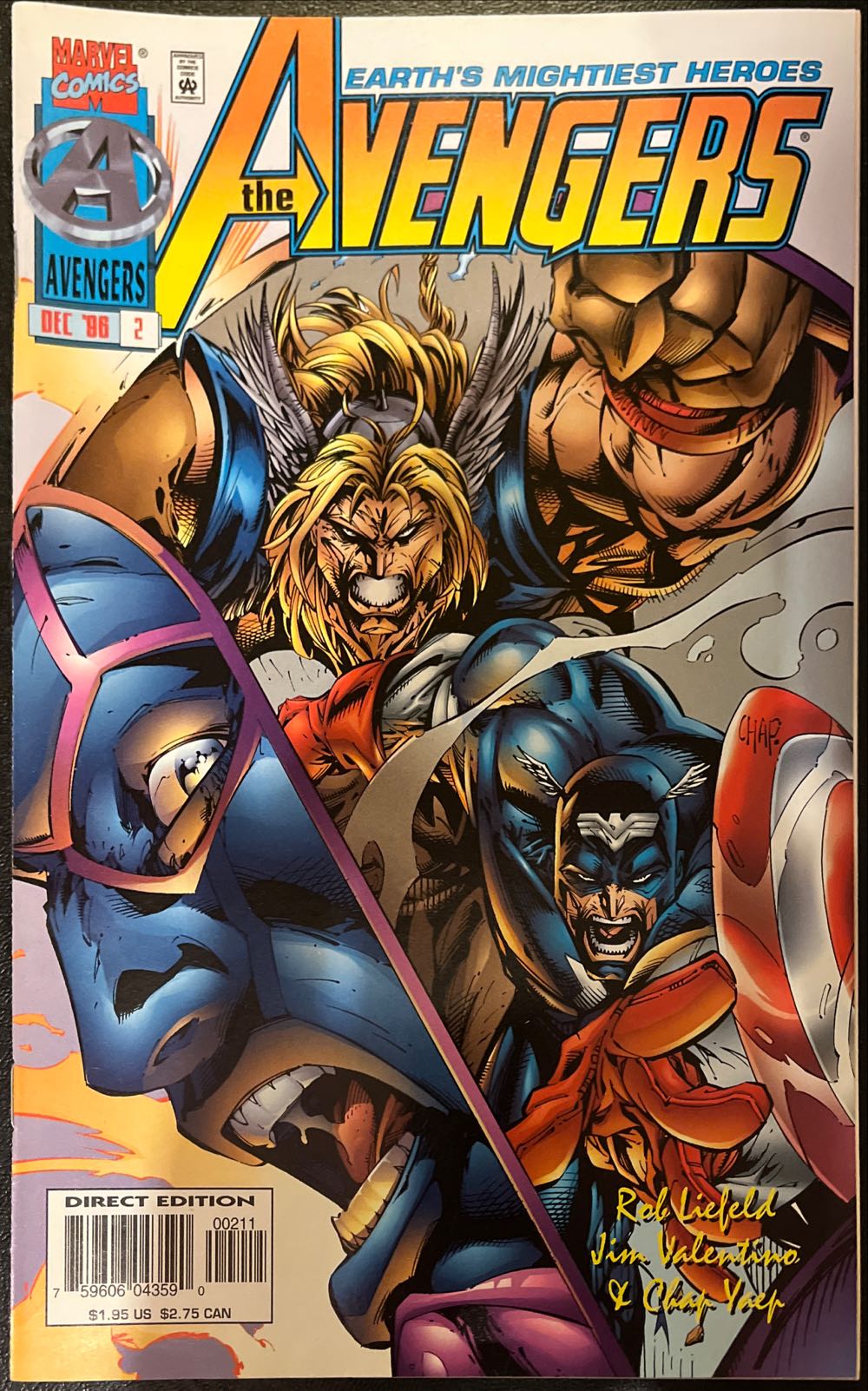 The Avengers - Marvel (2 - Dec 1996) comic book collectible [Barcode 759606043590] - Main Image 3