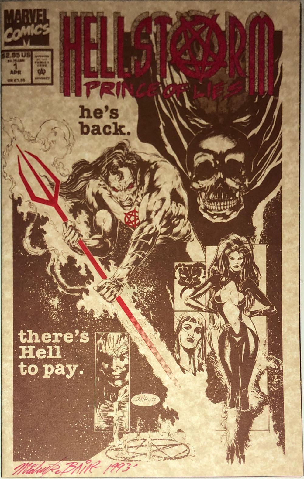 Hellstorm: Prince of Lies - Marvel Comics (1 - Apr 1993) comic book collectible [Barcode 759606040223] - Main Image 3