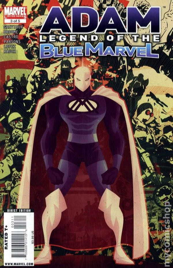 Adam: Legend of the Blue Marvel  (3) comic book collectible - Main Image 1
