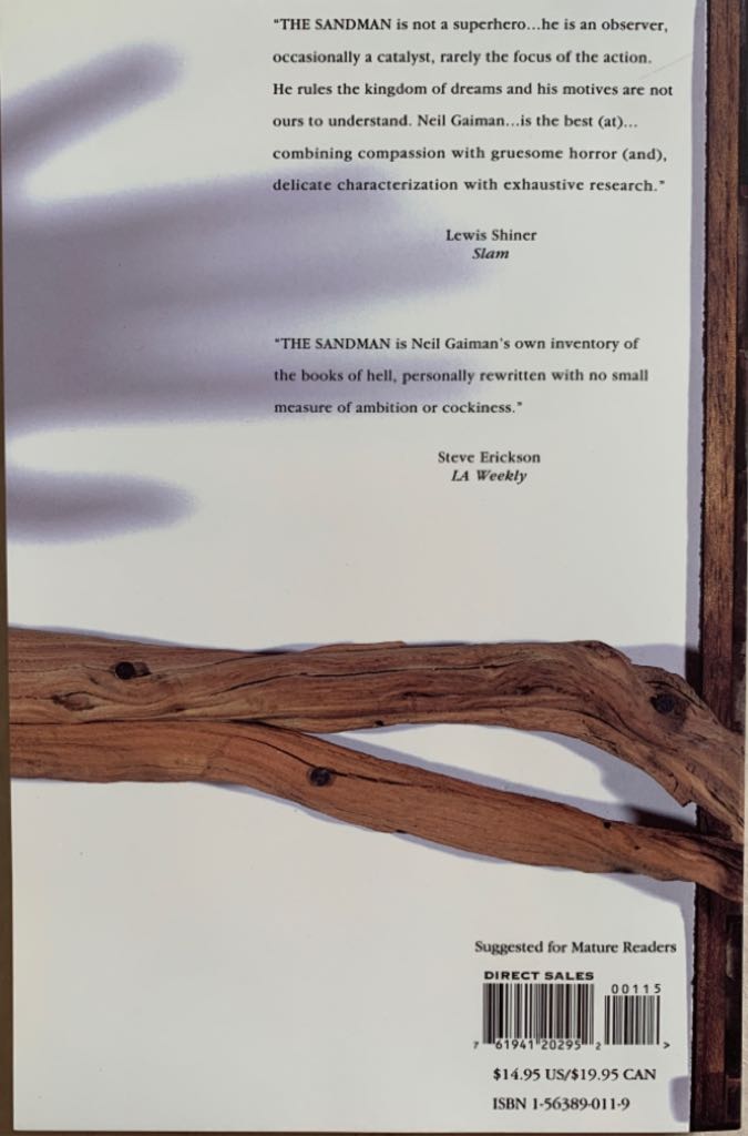 Preludes & Nocturnes - DC Vertigo (Vol. 1) comic book collectible [Barcode 761941202952] - Main Image 2