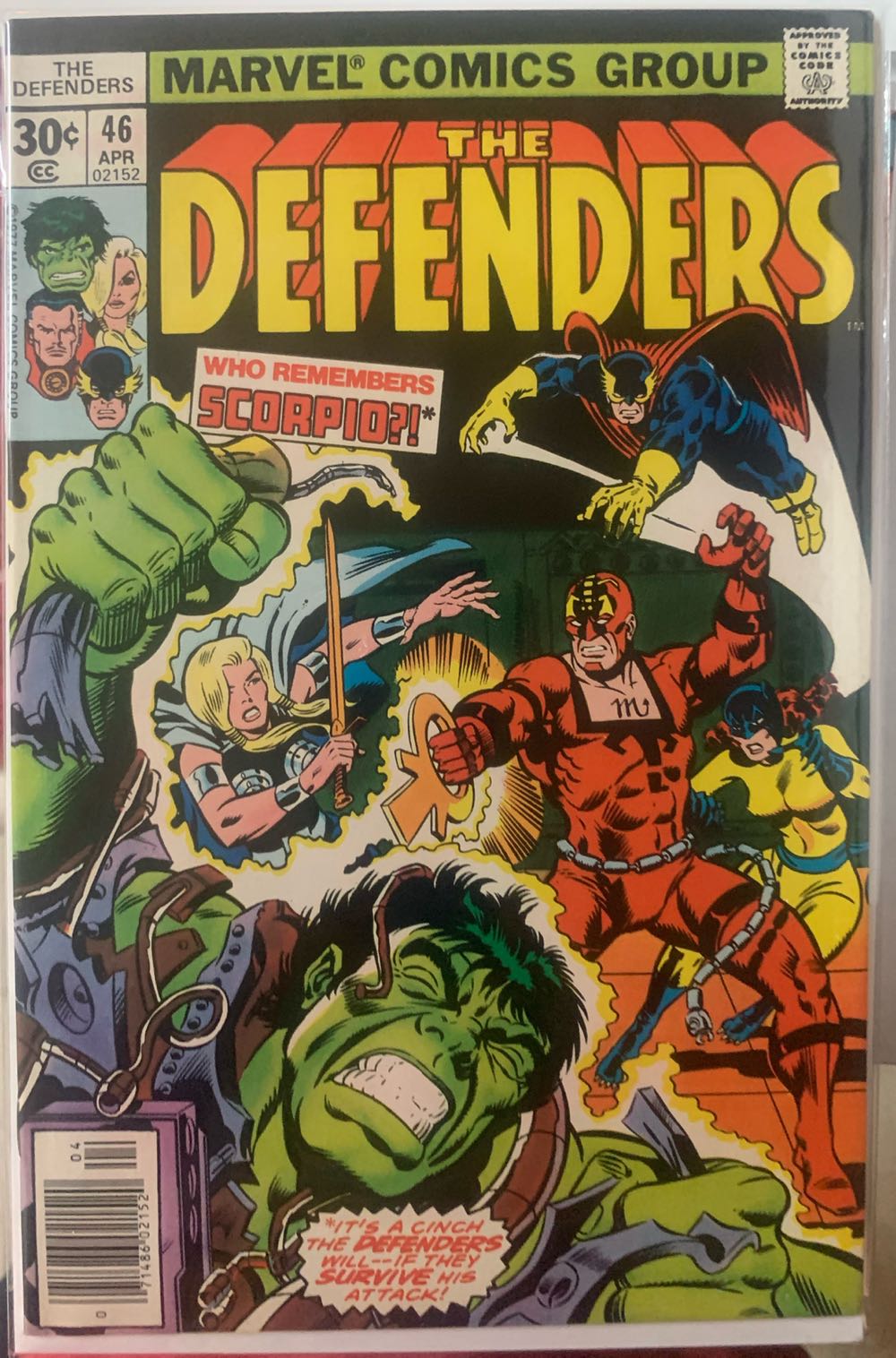 Defenders - Marvel (46 - Apr 1977) comic book collectible [Barcode 071486021520] - Main Image 2