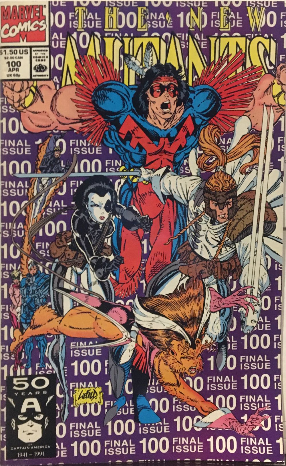 The New Mutants - Marvel Comics (100 - Apr 1991) comic book collectible - Main Image 2