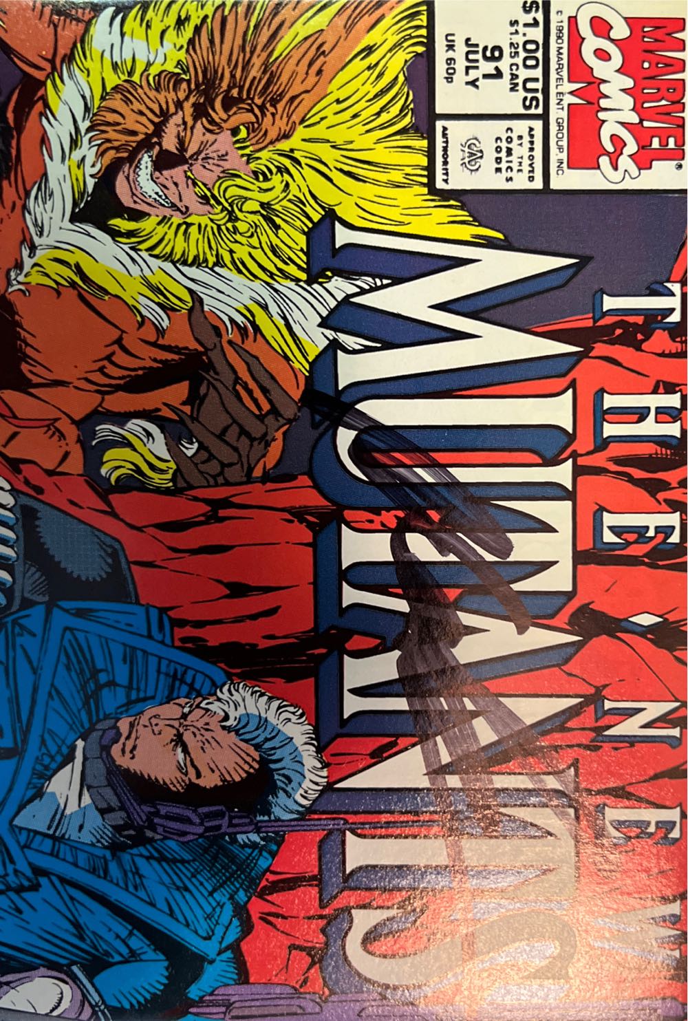 New Mutants - Marvel (91 - 07/1990) comic book collectible [Barcode 071486022077] - Main Image 2