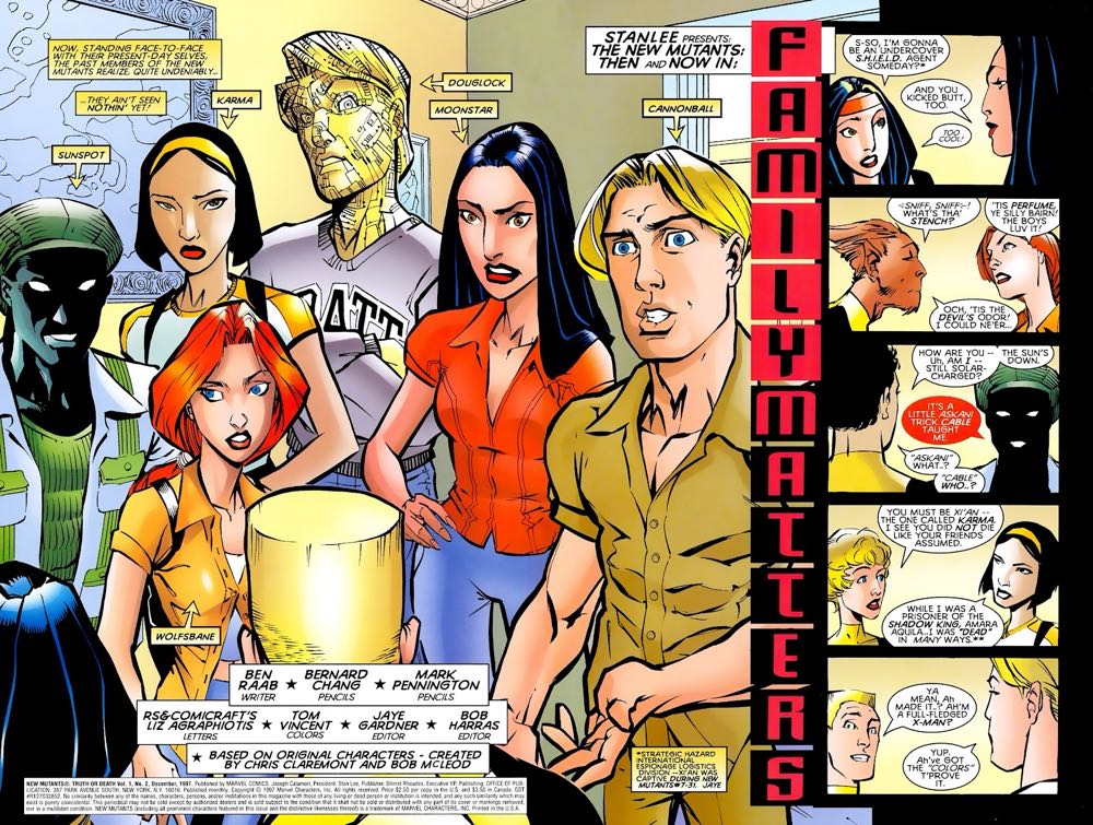 The New Mutants: Truth Or Death - Marvel Comics (2 - Dec 1997) comic book collectible [Barcode 75960604443600211] - Main Image 4