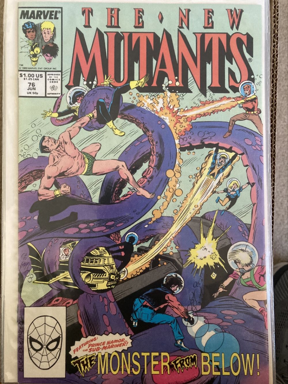 The New Mutants - The Marvel Entertainment Group (76 - Jun 1989) comic book collectible - Main Image 3