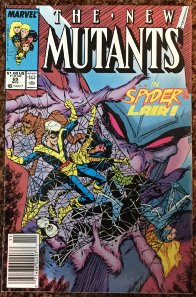 The New Mutants Vol. 1 - Marvel Comics (69 - Nov 1988) comic book collectible [Barcode 071486022077] - Main Image 1